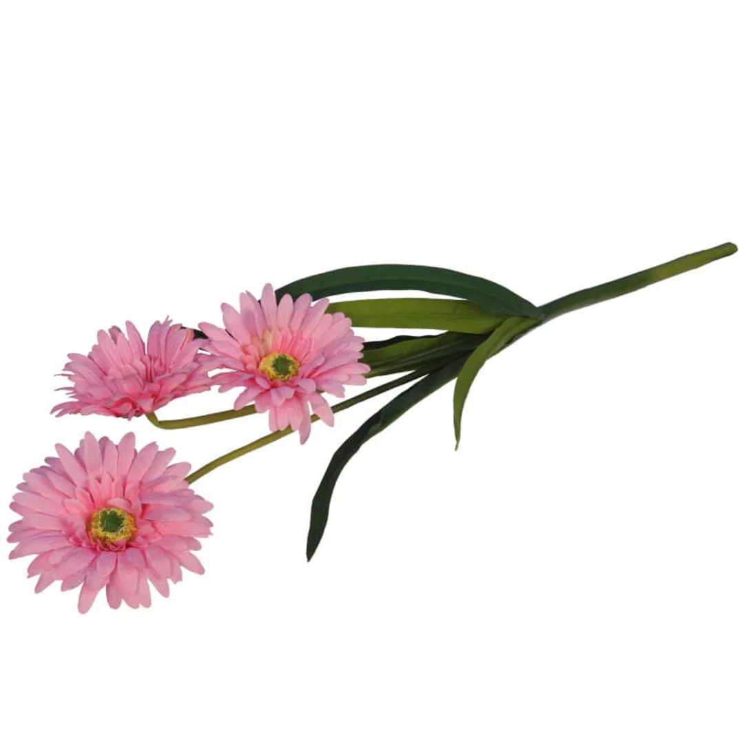 Sztuczny Kwiat Gerbera Różowy 55cm - Wysokiej Jakości Dekoracja — zdjęcie 3