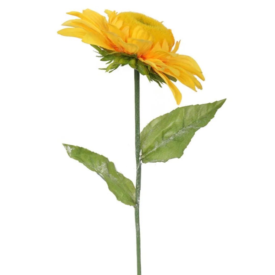 Sztuczny Kwiat Słonecznik - żółty, długość 75 cm — zdjęcie 3