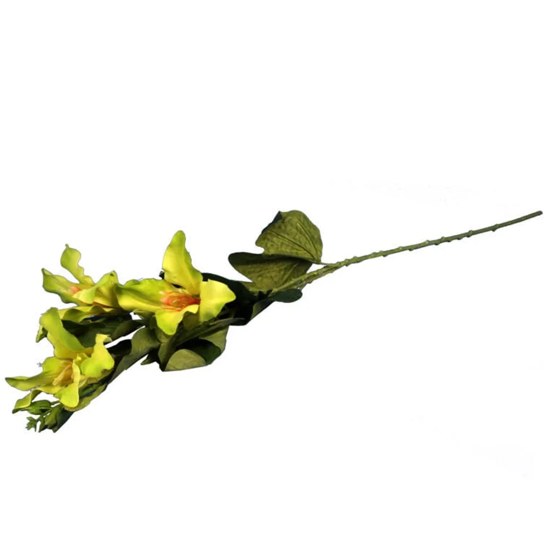 Sztuczny kwiat - Zielony Clematis o wysokości 95 cm — zdjęcie 3