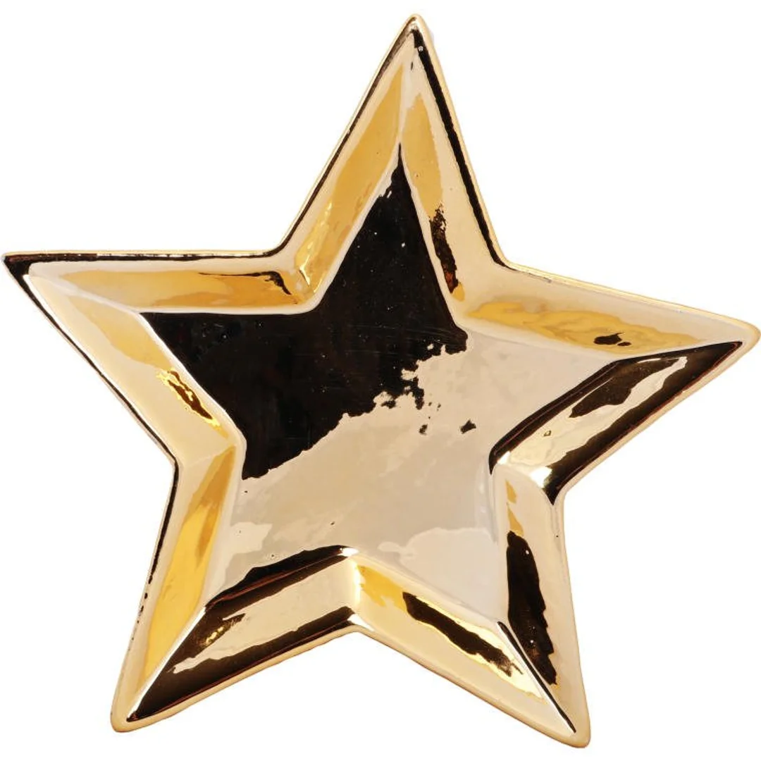 TALERZYK GWIAZDA CERAMICZNA ŚWIECZNIK 12 CM G — zdjęcie 2