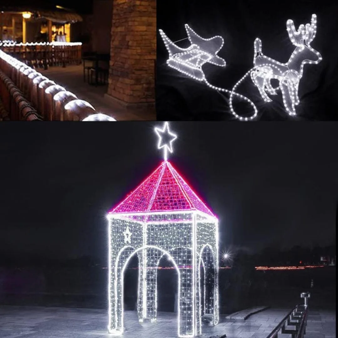 Wąż LED, 6 m, z programatorem, neon — zdjęcie 4