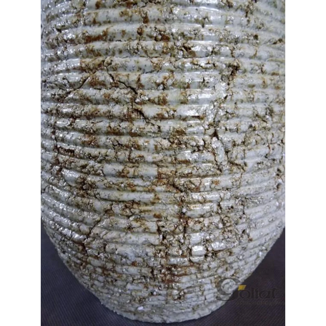 Wazon kamienny Cream Stripe o wymiarach 45x22cm — zdjęcie 2