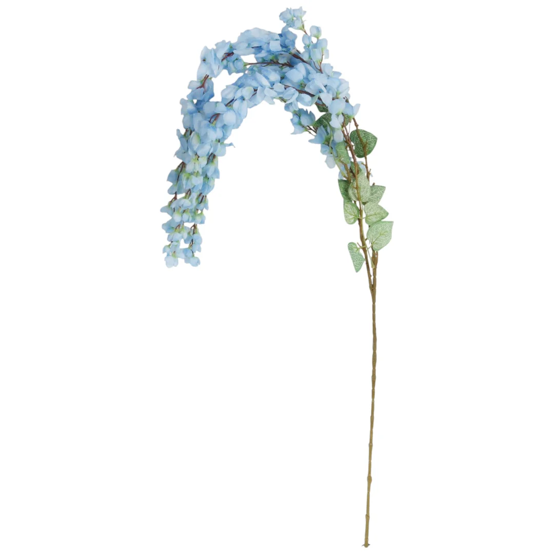 Wisteria Sztuczne Kwiaty Girlanda Glicynia Kwiaty Wiszące Balkon Taras Ślub niebieska