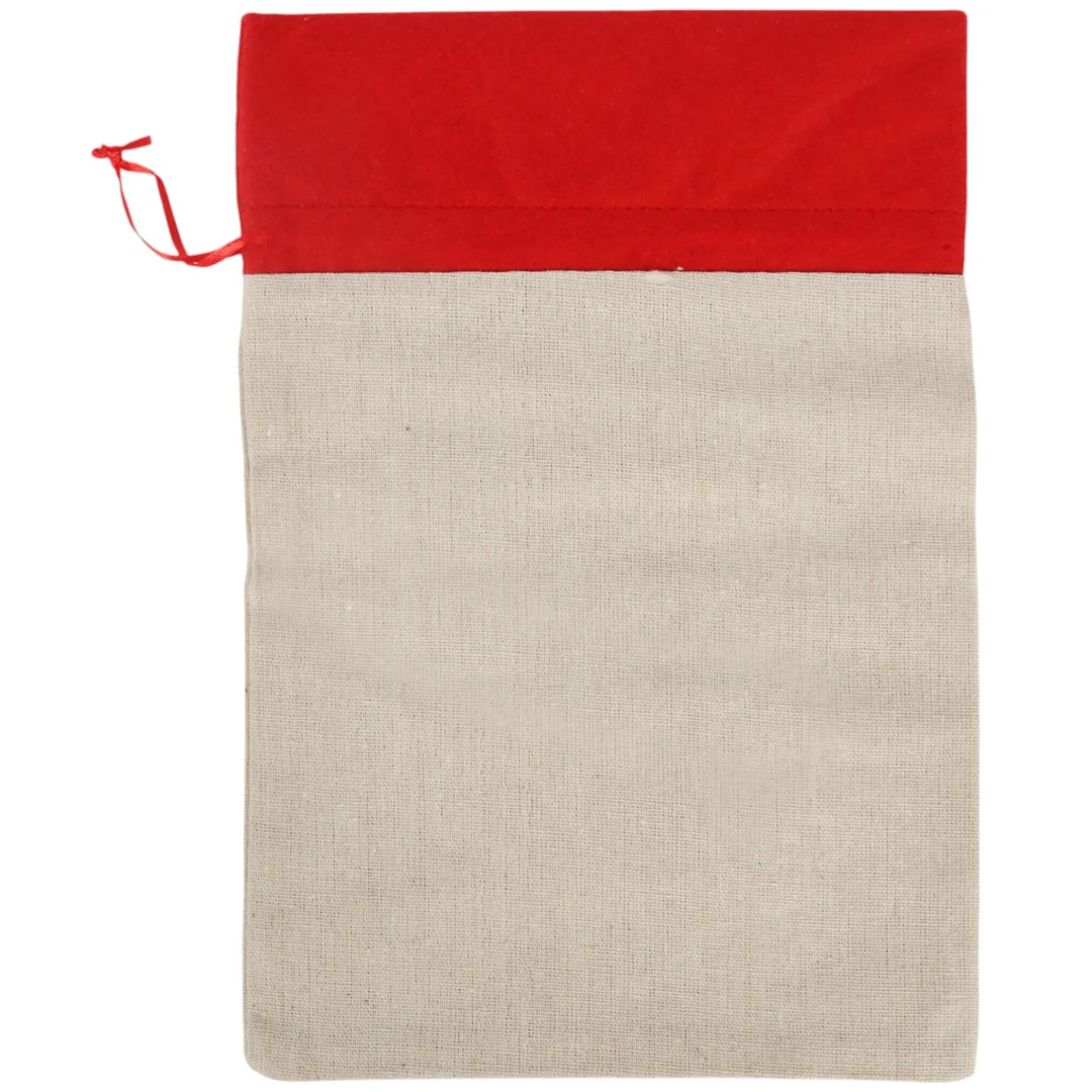 Worek na prezenty pod choinkę święta Bożego Narodzenia 22X32cm z choinką — zdjęcie 10