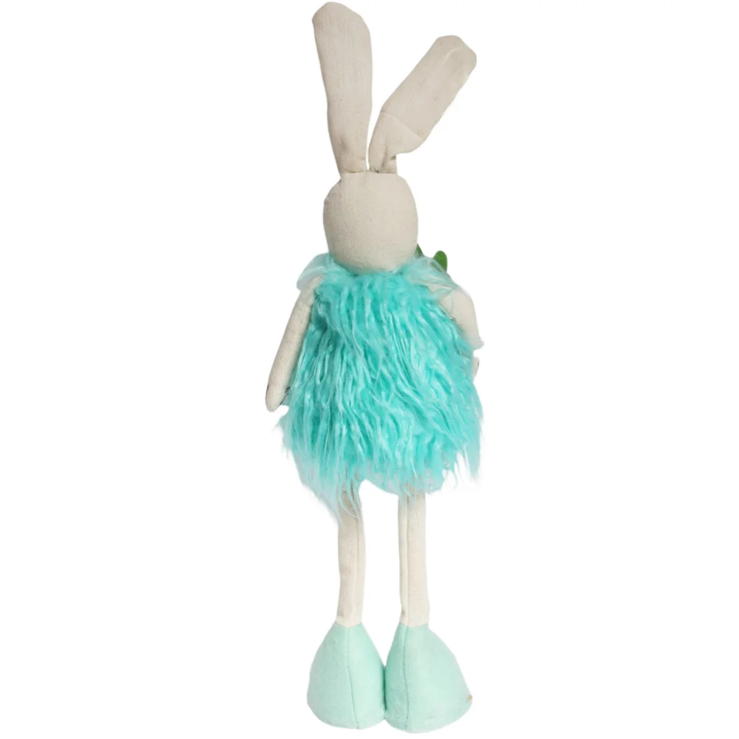 Zając Futrzany z Marchewką Ozdoba Wielkanocna Figurka 50 cm — zdjęcie 4