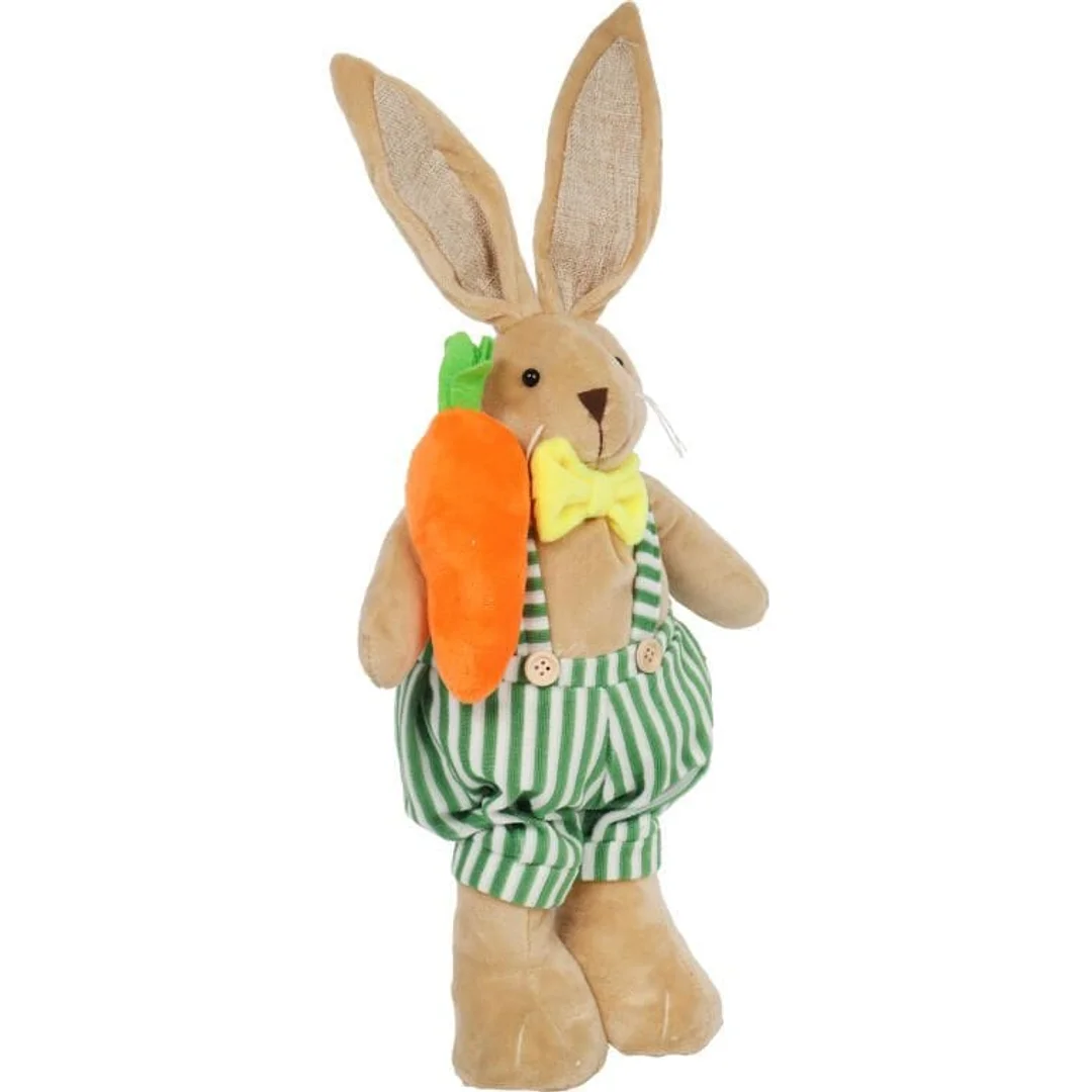 ZAJĄC PLUSZOWY Z MARCHEWKĄ FIGURKA STOJĄCA 45 CM — zdjęcie 3