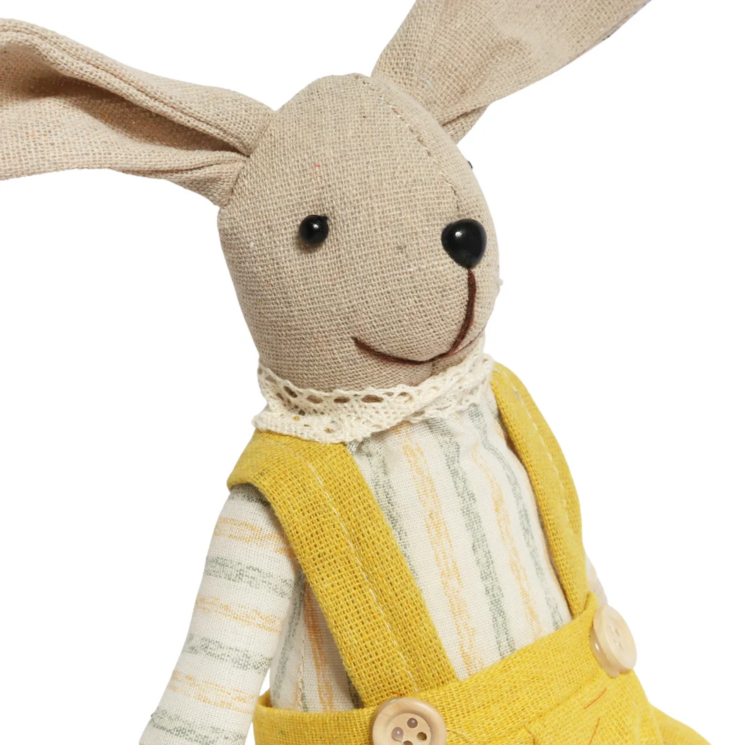 Zając siedzący Ozdoba Wielkanocna Figurka w żółtych spodniach 30 cm — zdjęcie 3