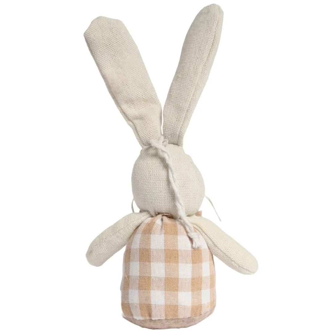 Zając STOJĄCY lniany Ozdoba Wielkanocna Figurka 20 cm CH — zdjęcie 3