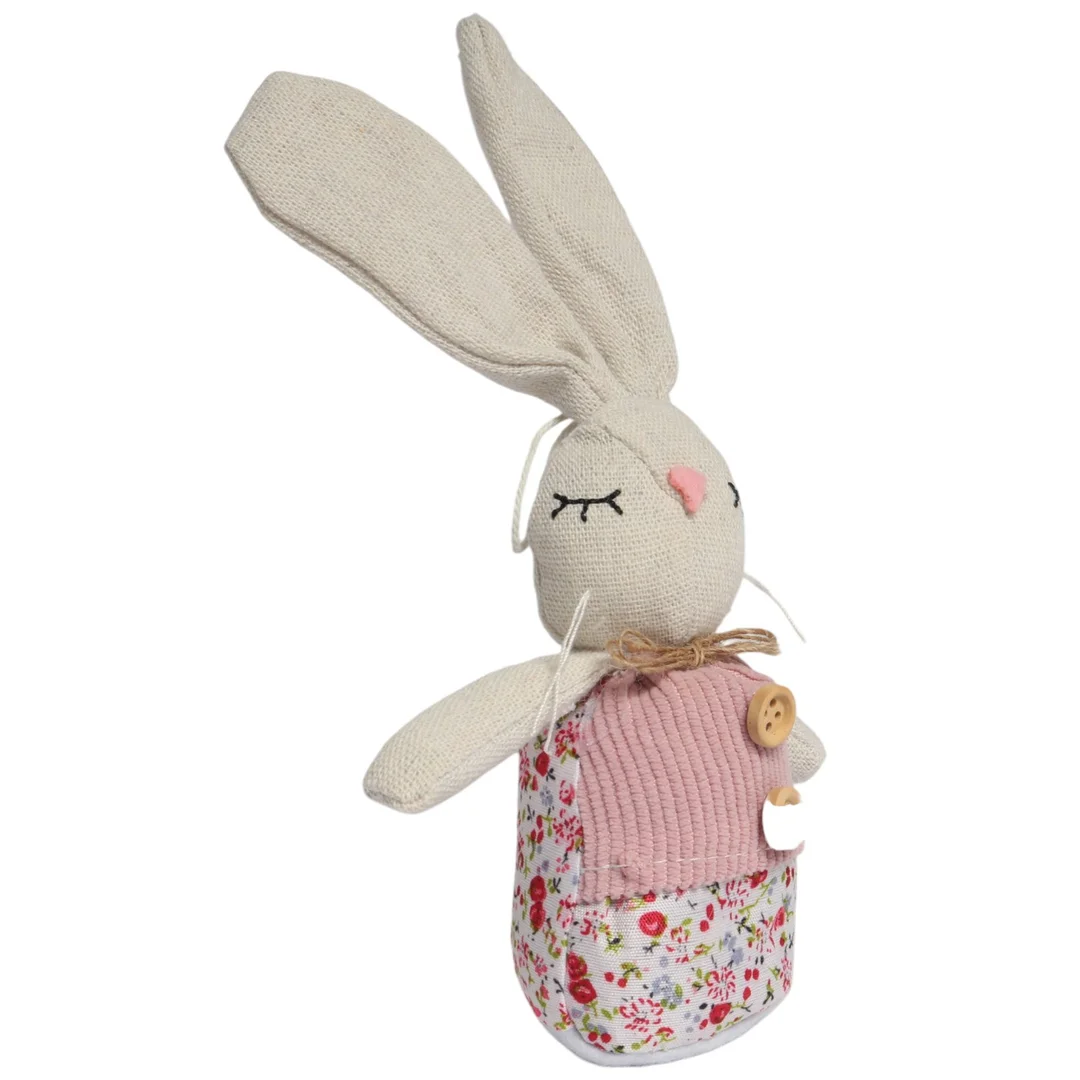 Zając STOJĄCY lniany Ozdoba Wielkanocna Figurka 20 cm CH — zdjęcie 7
