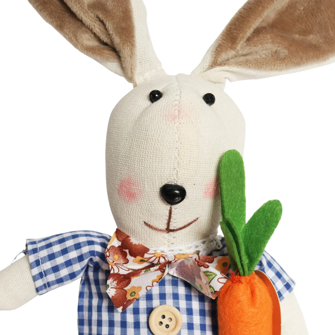 Zając w spodniach z marchewką Ozdoba Wielkanocna Figurka 60 cm — zdjęcie 2