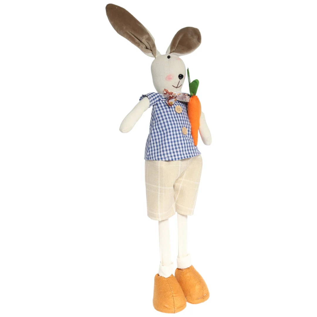 Zając w spodniach z marchewką Ozdoba Wielkanocna Figurka 60 cm — zdjęcie 3