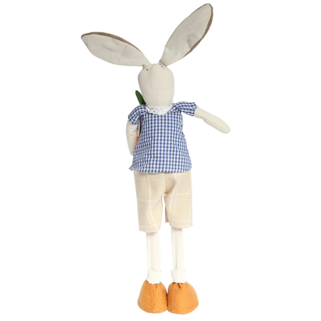 Zając w spodniach z marchewką Ozdoba Wielkanocna Figurka 60 cm — zdjęcie 4