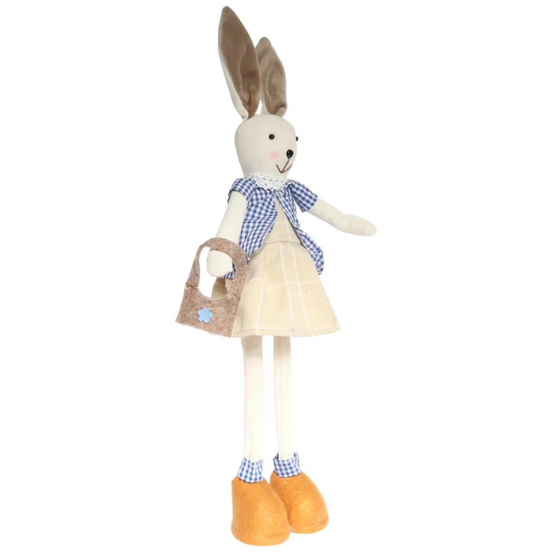 Zając w sukience z torebką Ozdoba Wielkanocna Figurka 60 cm — zdjęcie 3