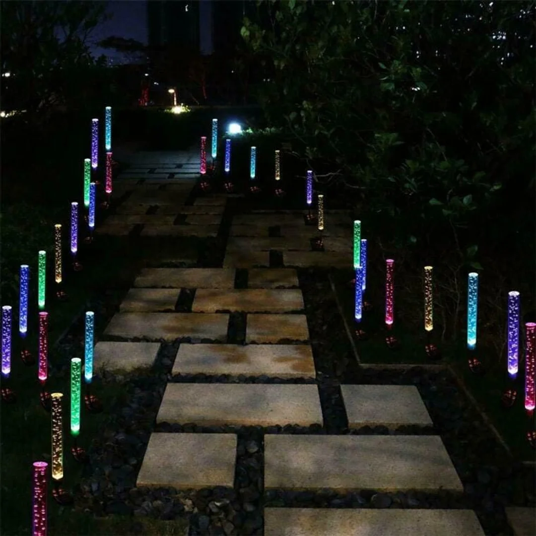 Zestaw 2x Lampa ogrodowa LED solarna 24.5 cm wbijana