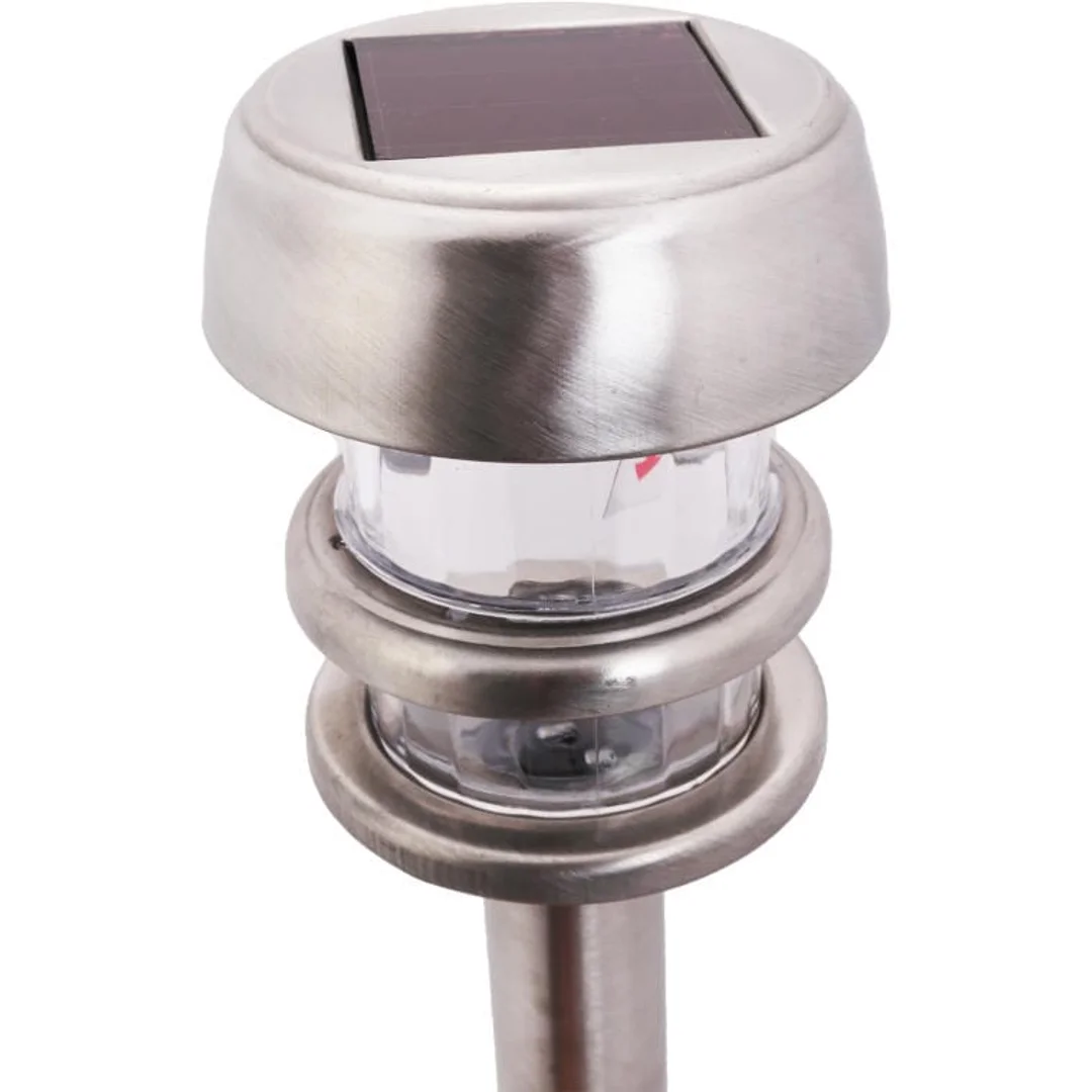 Zestaw 4 Samoładowalnych Okrągłych Lamp Solarnych z Czujnikiem Zmierzchu Model Goliat — zdjęcie 5