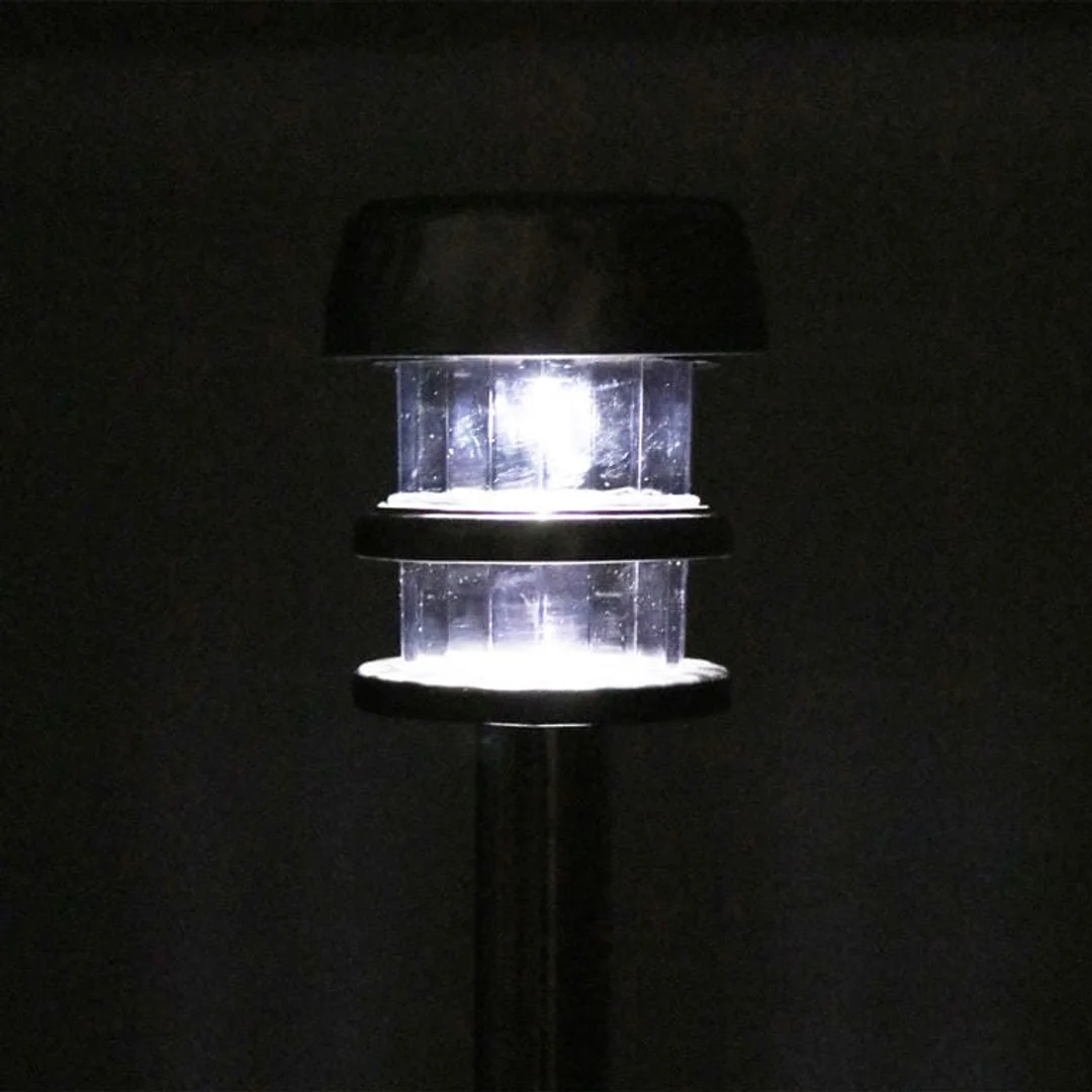 Zestaw 4 Samoładowalnych Okrągłych Lamp Solarnych z Czujnikiem Zmierzchu Model Goliat — zdjęcie 6