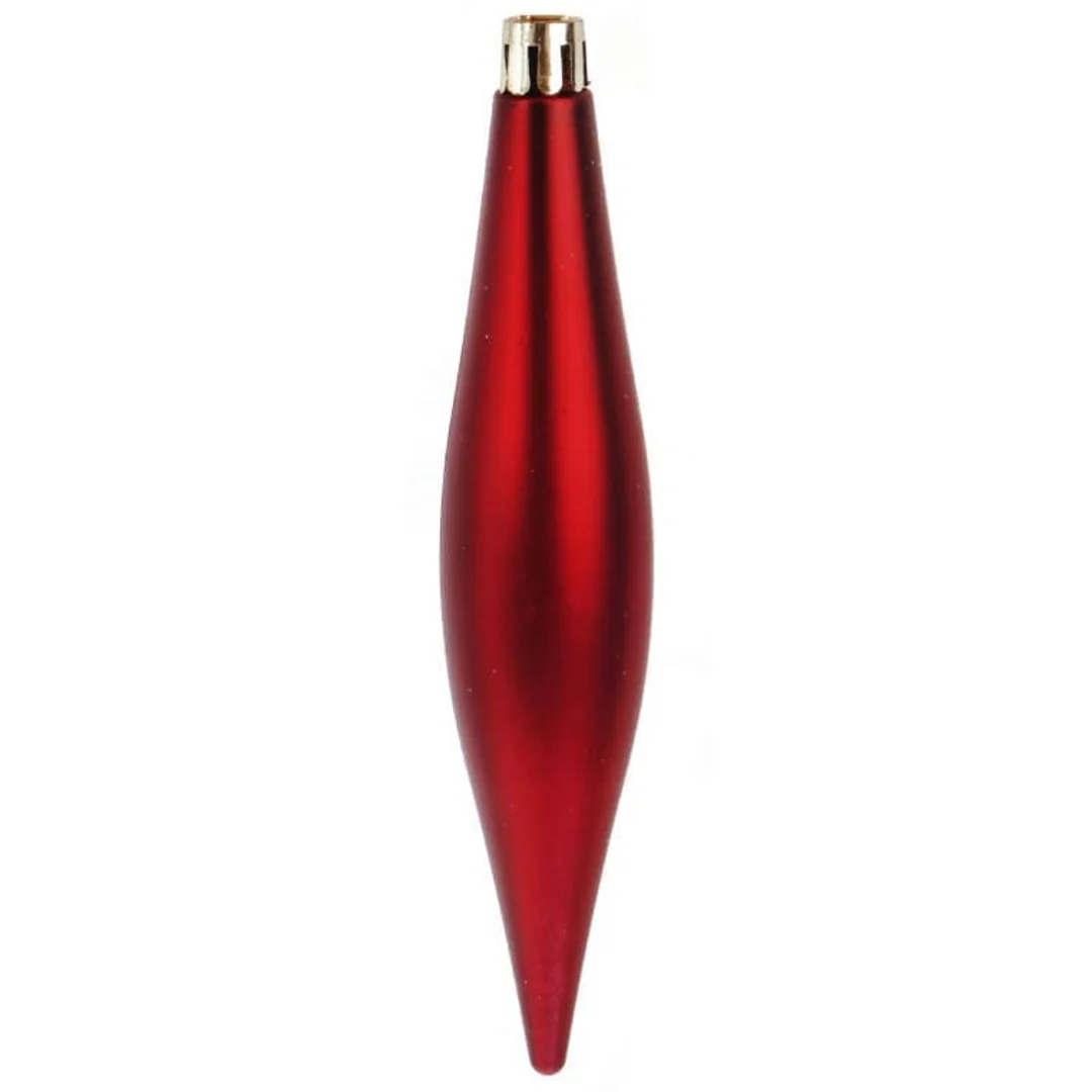 Zestaw 6 Eleganckich Plastikowych Bombek-Sopli 15 cm do Dekoracji Świątecznej — zdjęcie 4