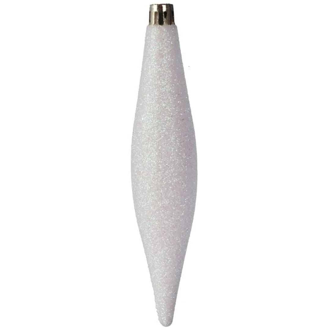 Zestaw 6 Eleganckich Plastikowych Bombek-Sopli 15 cm do Dekoracji Świątecznej — zdjęcie 6