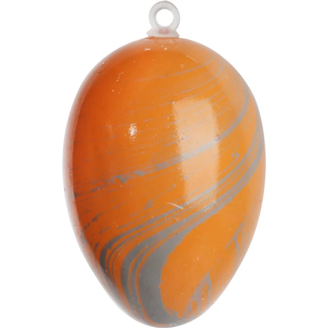 Zestaw 6 Kolorowych Plastikowych Jajek na Zawieszkę - Wielkanocne Ozdoby 6 cm — zdjęcie 5