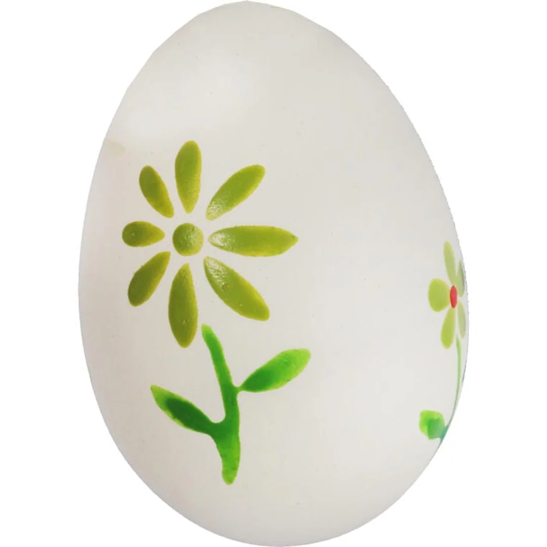 Zestaw Białych, Plastikowych Jajek Wielkanocnych do Zawieszenia - 6 sztuk, 6 cm — zdjęcie 6