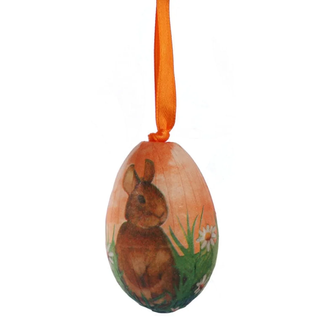 Zestaw Wielkanocnych Jajek Zawieszek z Motywem Zajączka - 12 sztuk, 6 cm — zdjęcie 7