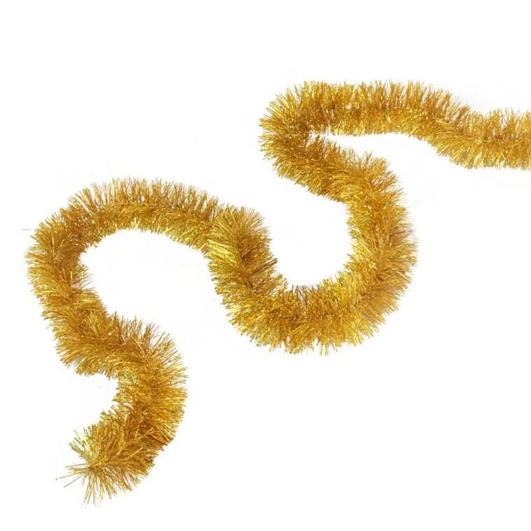 Złoty Łańcuch Choinkowy Fluorescencyjny fi 7 cm, 2 m - GOLIAT PIŁA POLSKA — zdjęcie 3