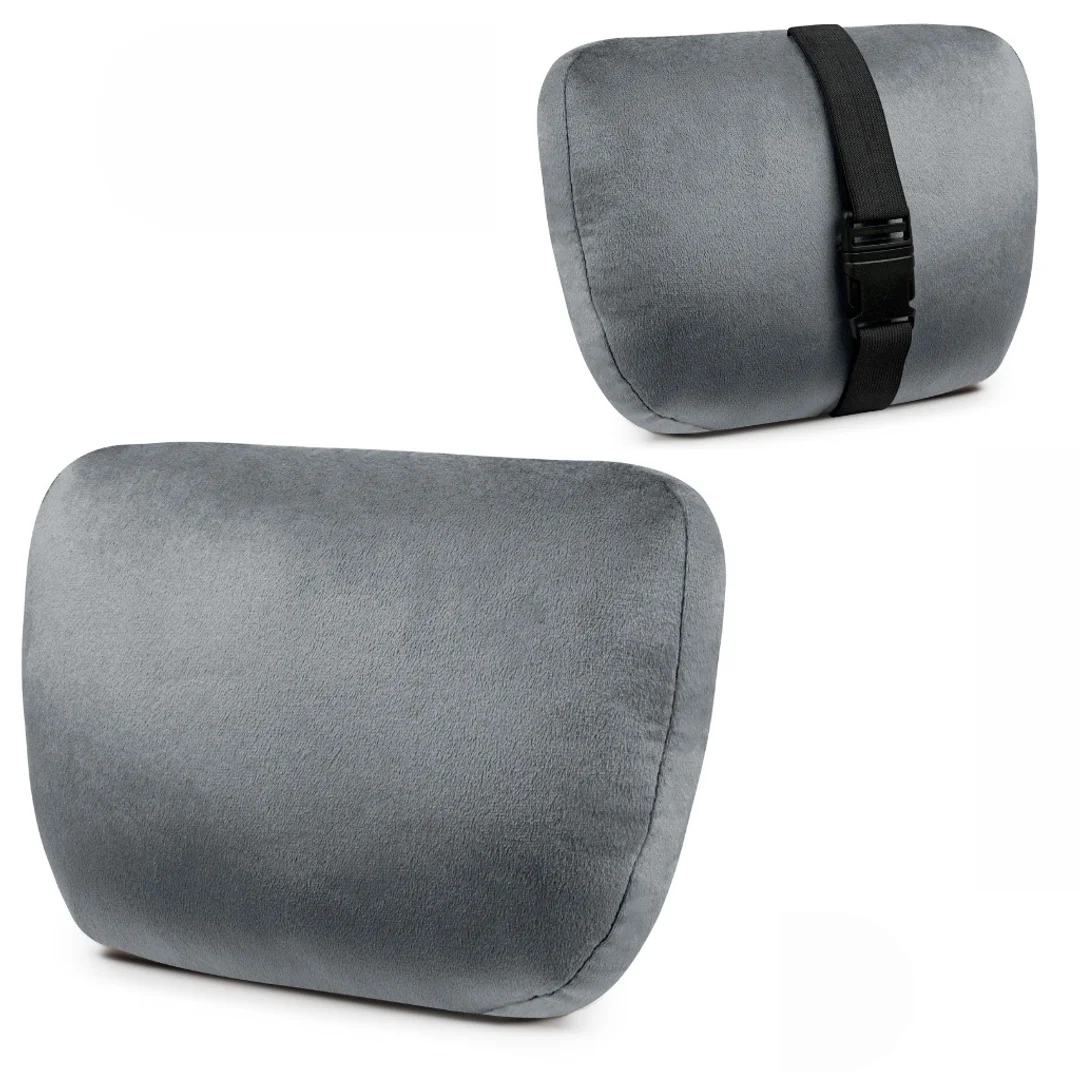 Poduszka zagłówek Grey Alcantara V