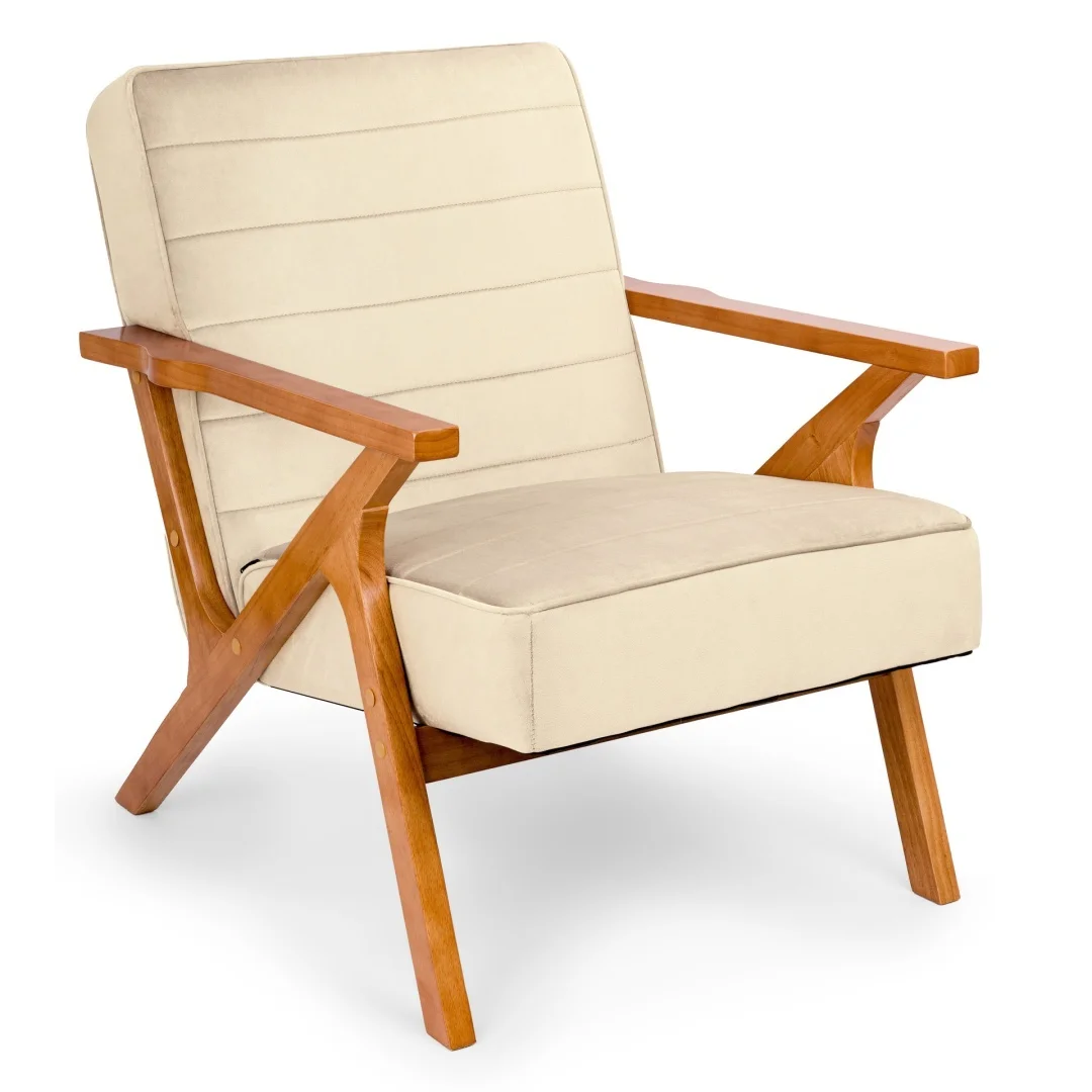 Krzesło Fotel Lugano DUBLIN VELVET BEIGE — zdjęcie 4
