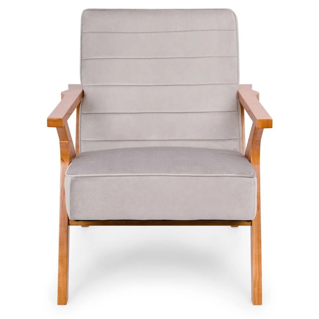 Krzesło Fotel Lugano DUBLIN VELVET GREY — zdjęcie 2