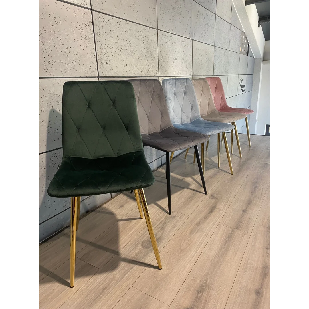 Krzesło tapicerowane BORGO VELVET GREEN FOREST SMOKE — zdjęcie 6