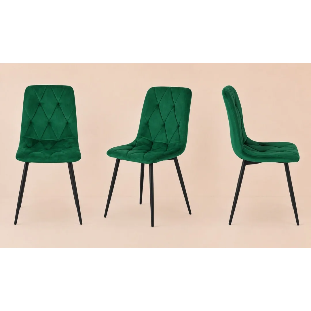 Krzesło tapicerowane BORGO VELVET GREEN SMOKE — zdjęcie 5