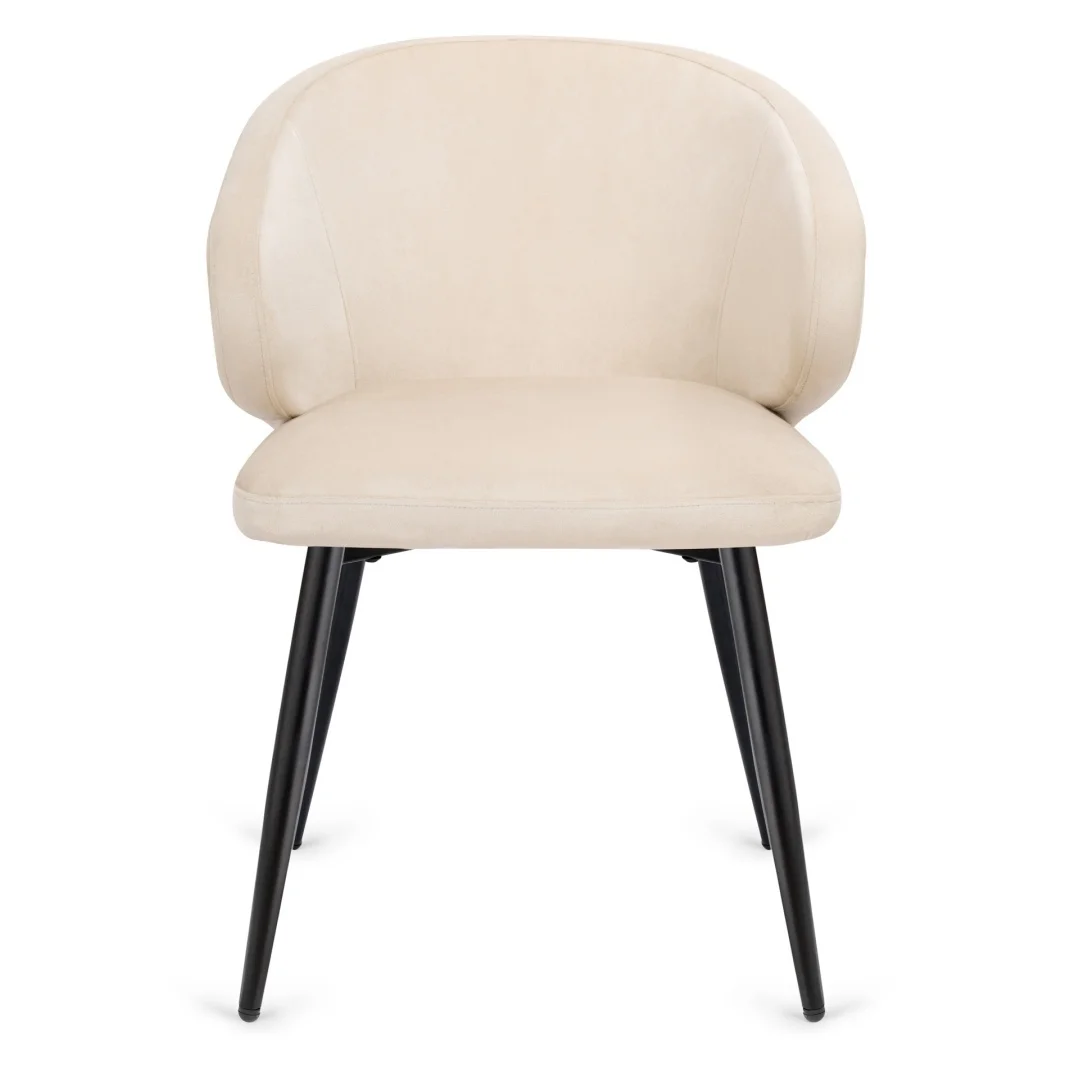 Krzesło tapicerowane CANNES BEIGE VELVET — zdjęcie 2