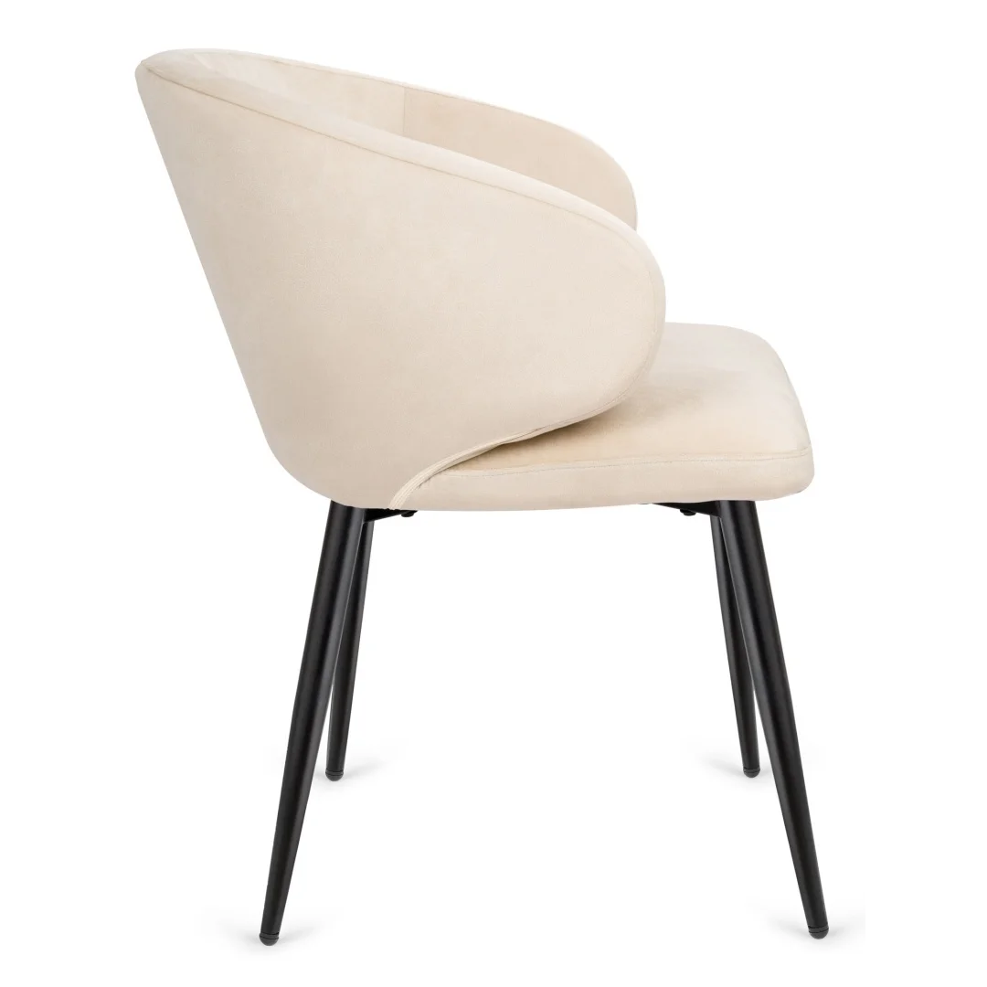 Krzesło tapicerowane CANNES BEIGE VELVET — zdjęcie 5