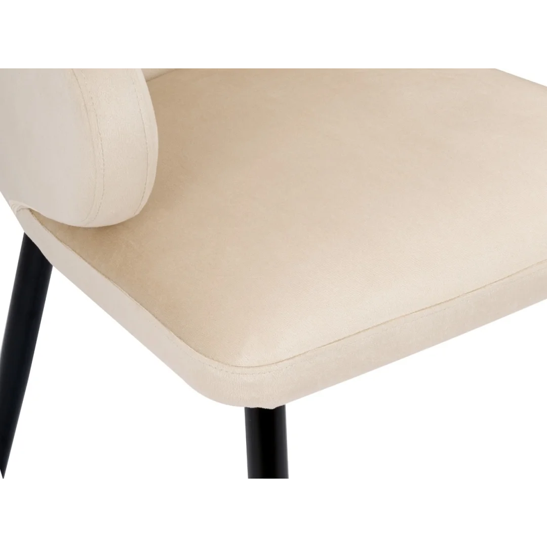Krzesło tapicerowane CANNES BEIGE VELVET — zdjęcie 6