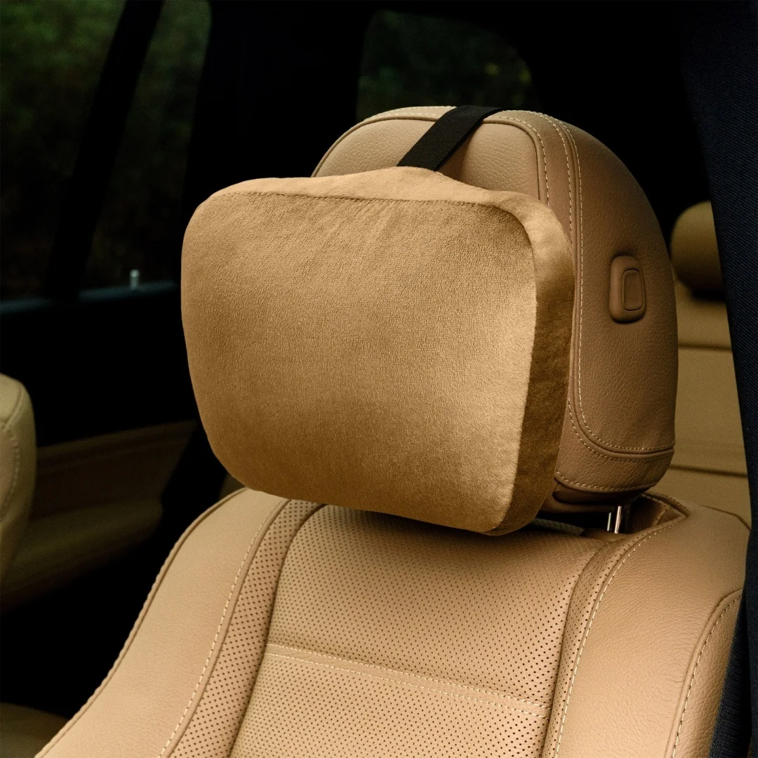 Poduszka zagłówek BEIGE ALCANTARA V — zdjęcie 5