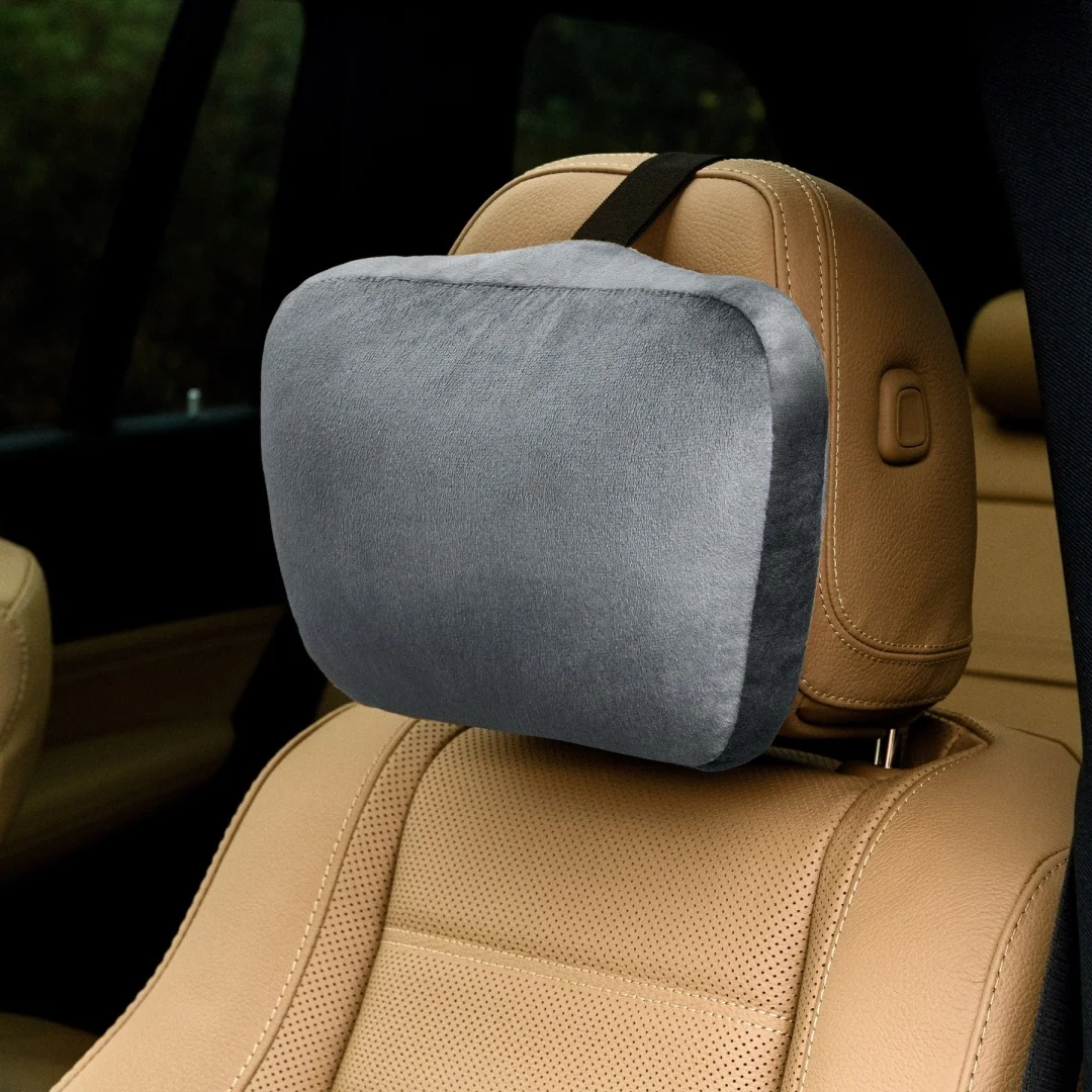 Poduszka zagłówek GREY ALCANTARA V — zdjęcie 5