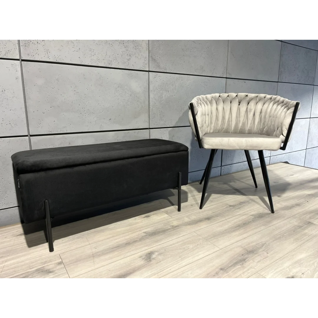 PUFA kufer Lugano LUZZI BLACK VELVET 95 — zdjęcie 4