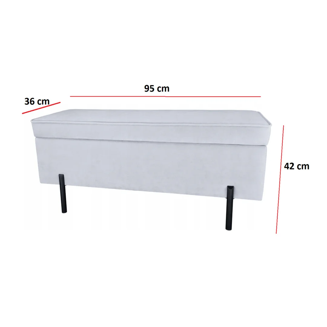 PUFA kufer Lugano LUZZI MOKKA VELVET 95 OUTLET — zdjęcie 13