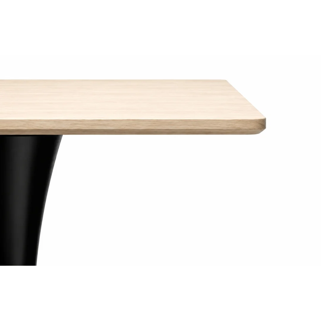 Stół skandynawski kwadratowy TORI Light Wood 70 SMOKE SLIM — zdjęcie 3
