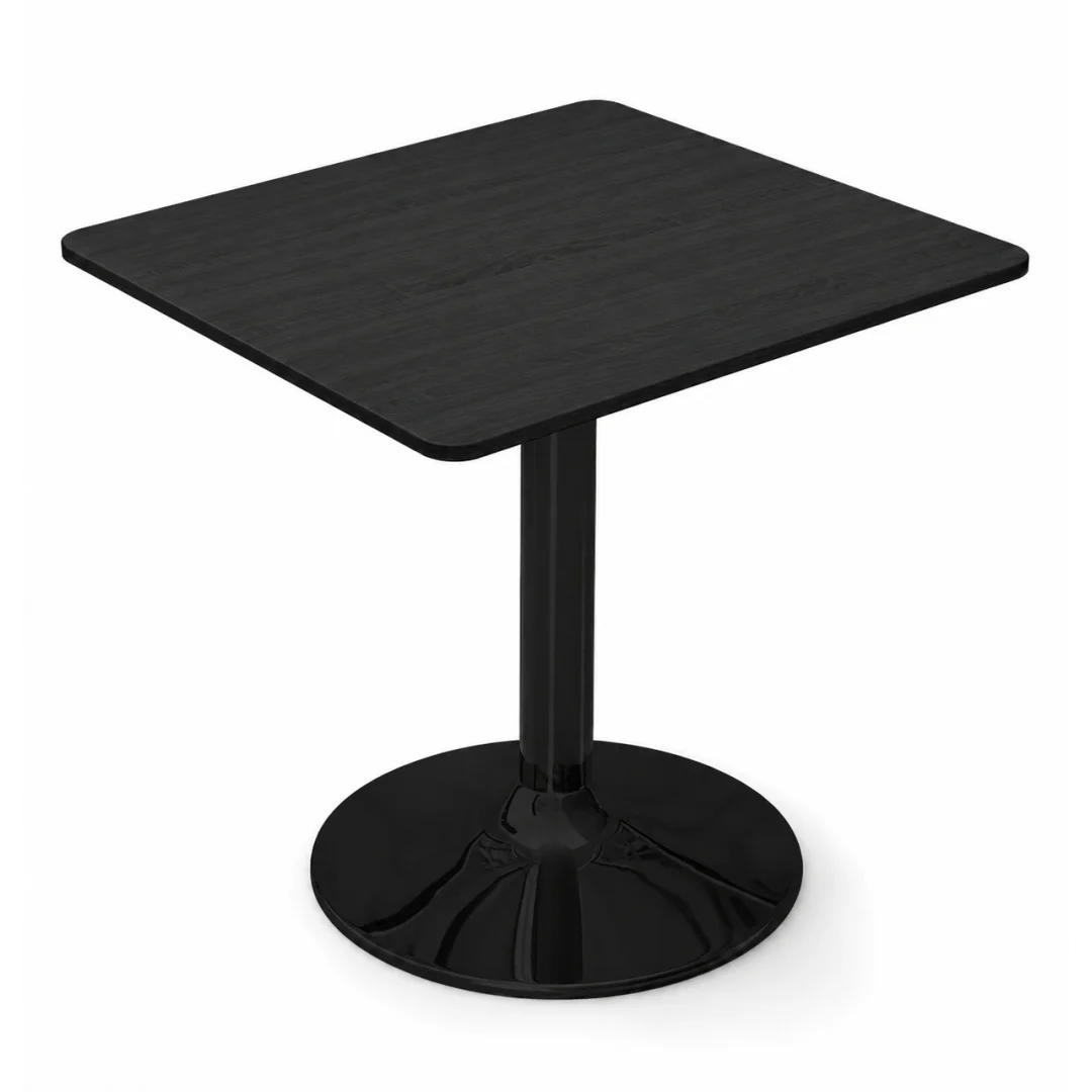 Stół skandynawski kwadratowy TORI STR Black Wood 70 SMOKE — zdjęcie 2