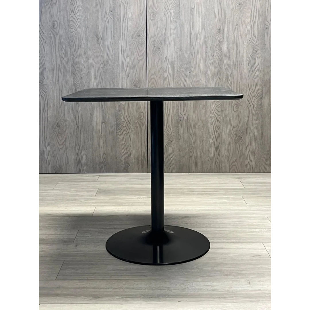 Stół skandynawski kwadratowy TORI STR Black Wood 70 SMOKE — zdjęcie 6