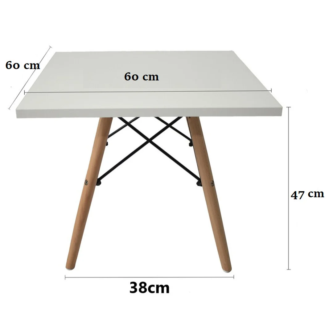 Stolik kawowy kwadratowy CAPRI WOOD 60x60 cm — zdjęcie 8