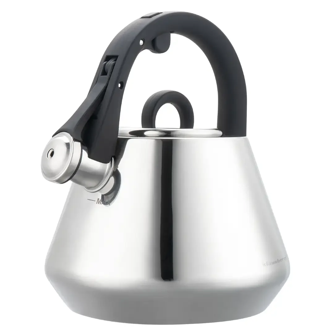 Czajnik stalowy z gwizdkiem 2,5 L połysk, indukcja, Klausberg KB-7947