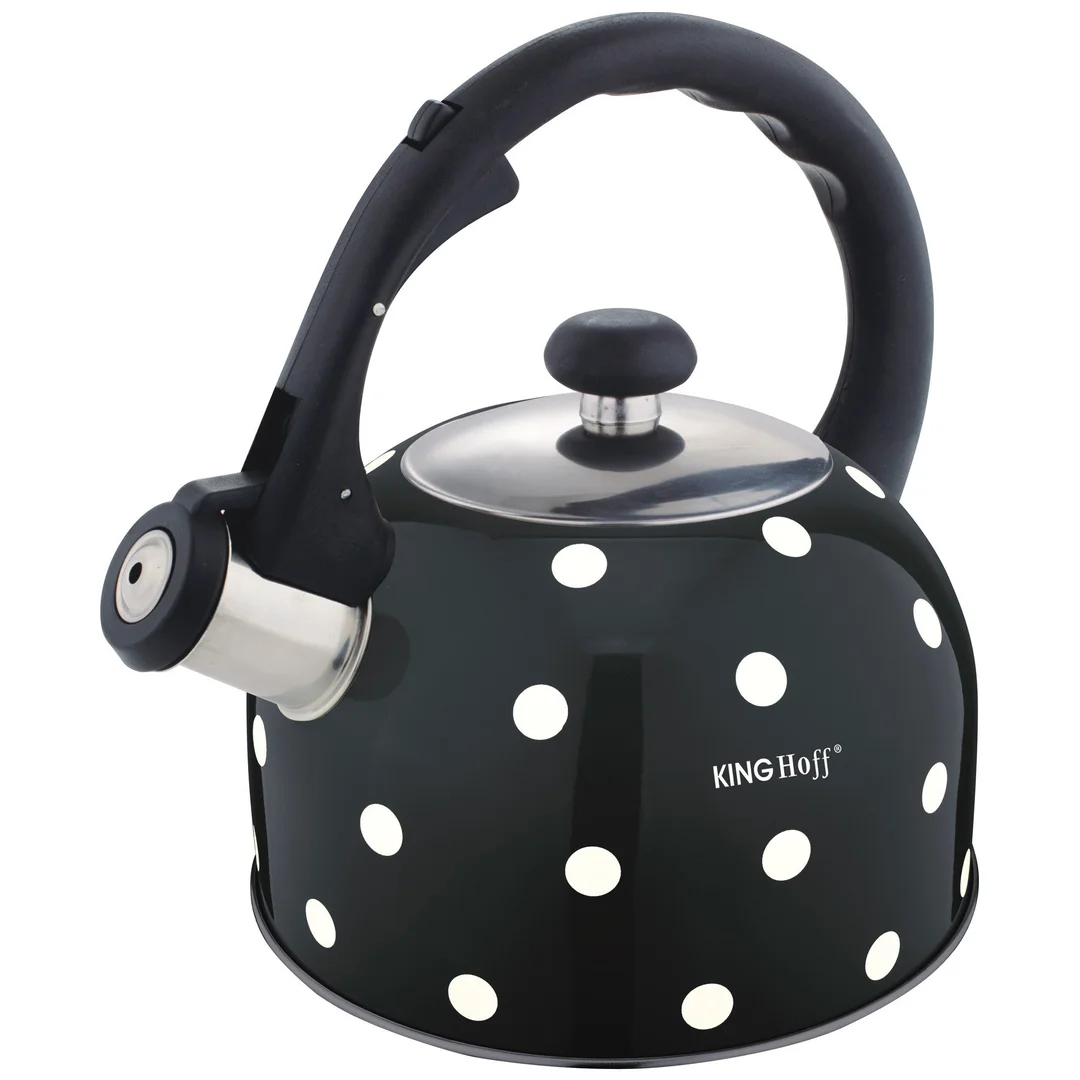 Czajnik tradycyjny, stal, 2,6l w kropki Kinghoff