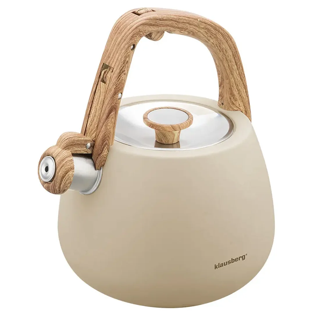 Czajnik z gwizdkiem, beżowy, 2.5L, Klausberg, KB-7775