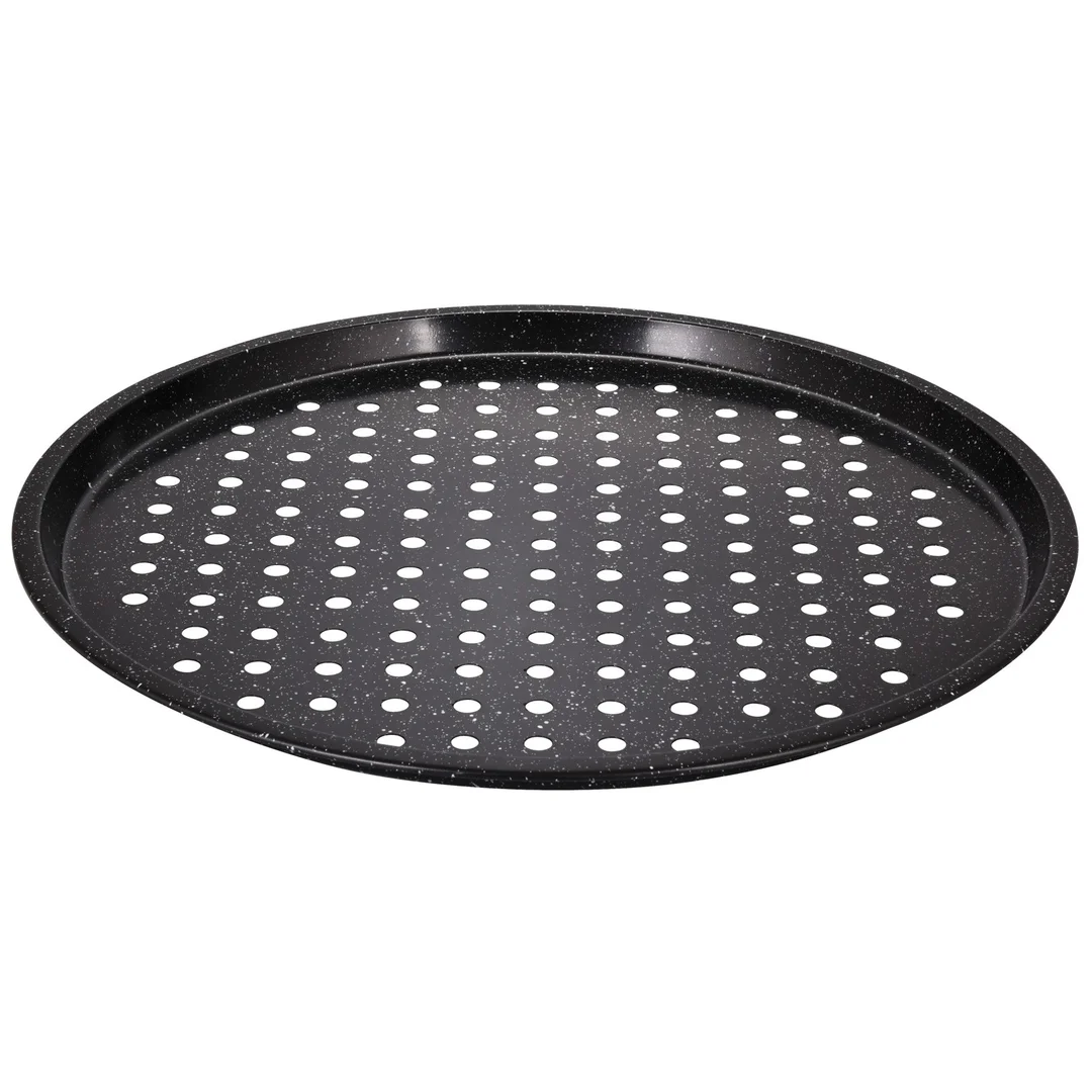 Forma, blacha do pizzy, czarny marmurek Ø34cm Klausberg