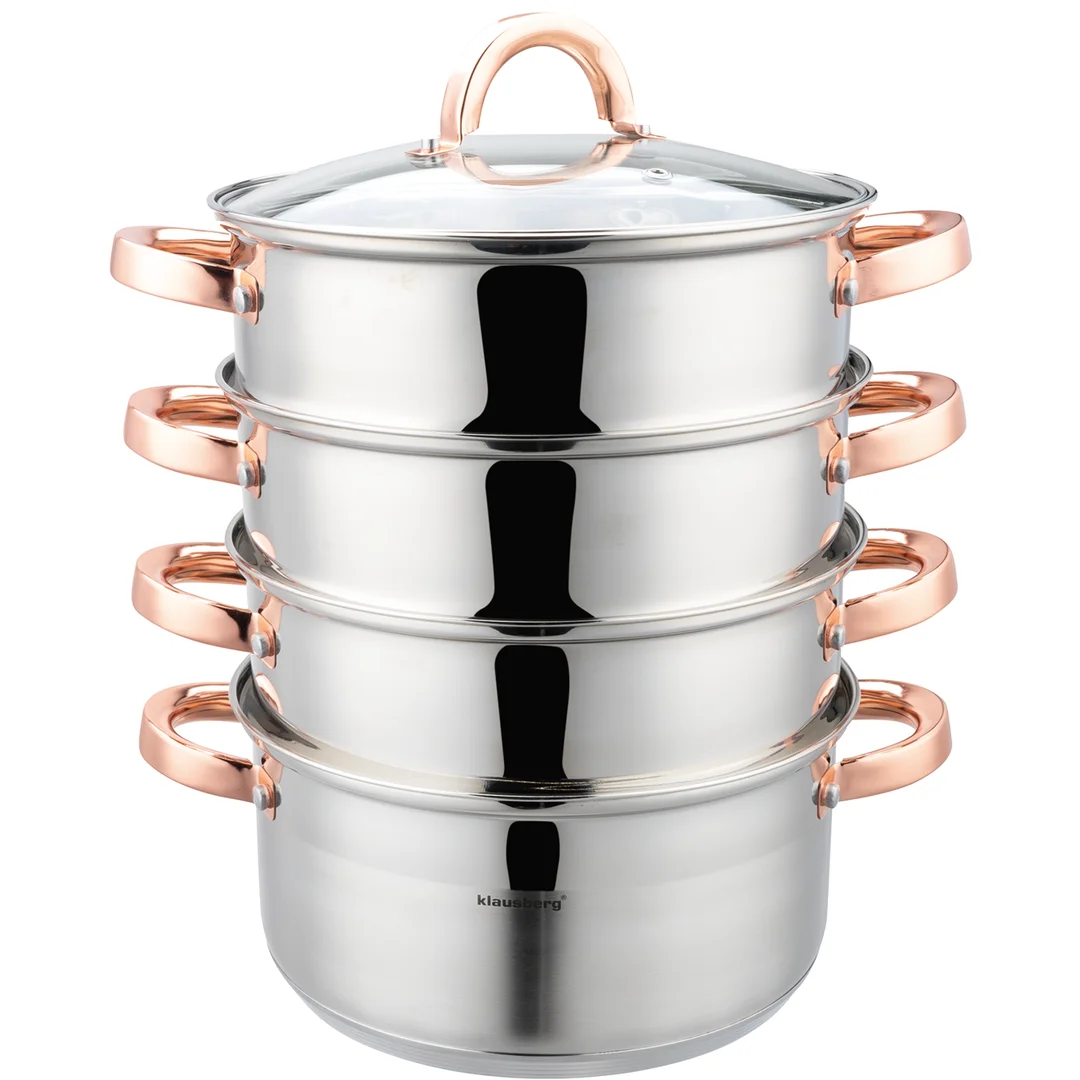 Garnek do gotowania na parze 5elm, 22cm 4,0L KB-7733