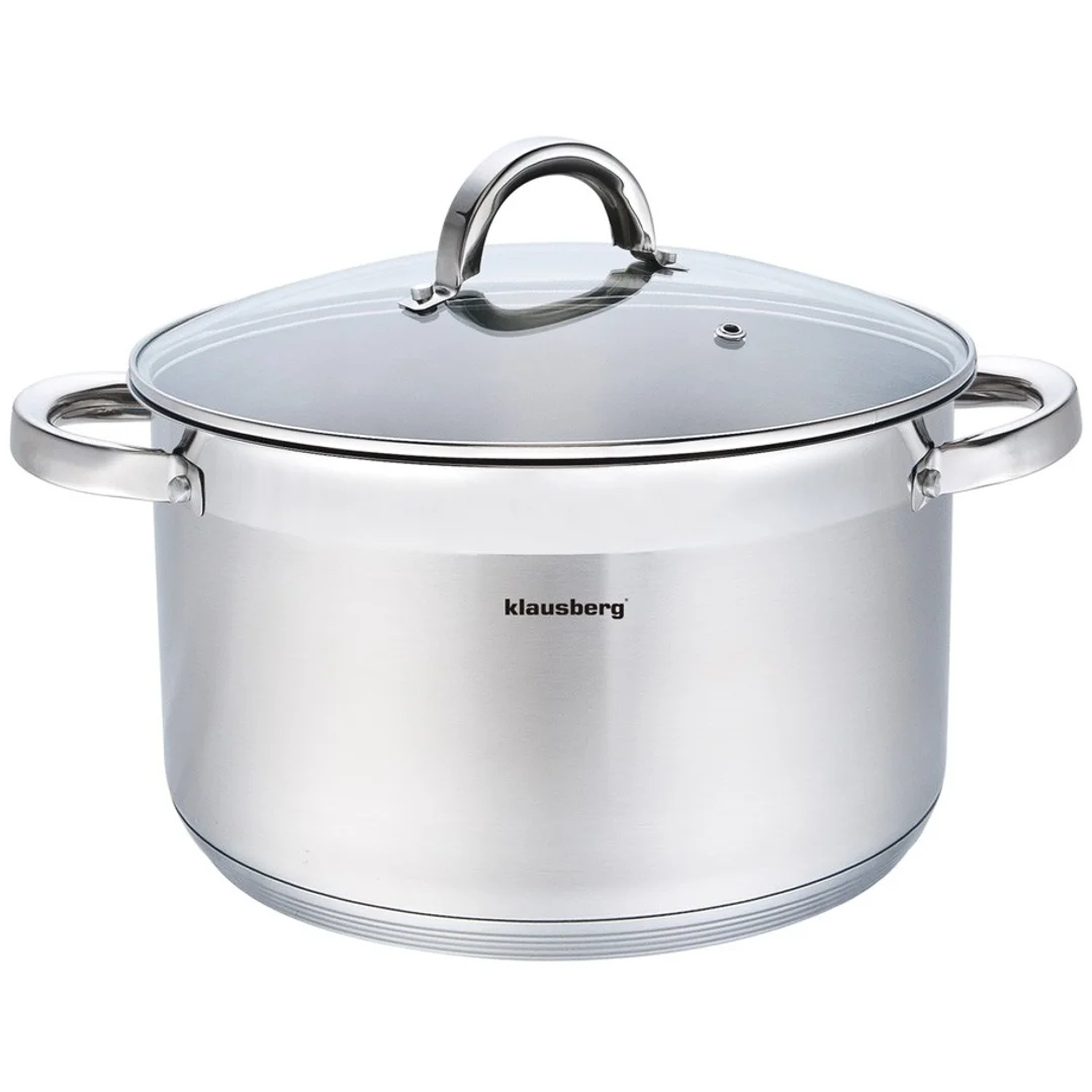 Garnek z pokrywą 11,5l, Ø30cm, stal Klausberg