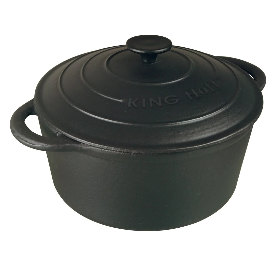 Garnek, żeliwo, Ø21cm 2,4l, czarny Kinghoff
