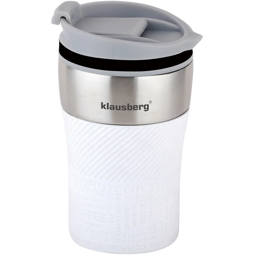 Kubek termiczny, biały, 280ml Klausberg